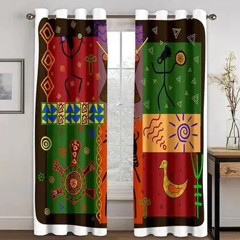 Персонализированная ретро-цивилизация с принтом для взрослых, спальни, гостиной, занавеска, ткань, которую можно настроить, крючок, декоративная занавеска 140W100H(CM)