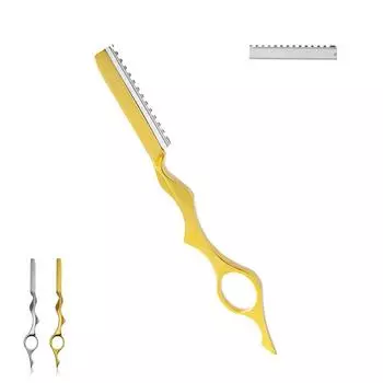 Персонализированная старомодная кольцевая бритва из цинкового сплава, бритва, салон, домашнее истончение волос, бритье серебряный