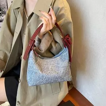 Персонализированная сумка через плечо с заклепками, ретро-сумка для женщин, маленькая сумка через плечо, новая модная универсальная сумка для вечеринок с бантом