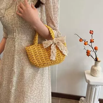 Персонализированная сумка женская новая сумочка модная маленькая свежая и красивая повседневная сумка с бантом для весеннего отдыха на море женская сумка хаки