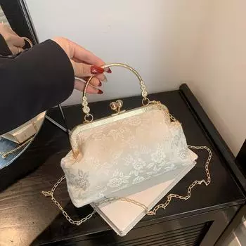 Персонализированная сумка женская трендовая весна повседневная 2024 новая простая сумка ретро мода нишевая сумка женская чёрный