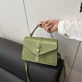 Персонализированная трендовая сумка на пояс для женщин 2025 года, новая модная сумка-мессенджер, однотонная сумка через плечо чёрный