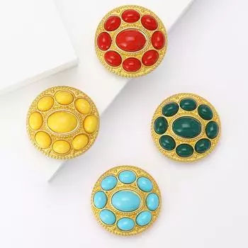 Персонализированная универсальная турецкая круглая брошь модная креативная женская шаль для костюма корсаж украшение булавка