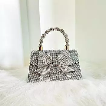 Персонализированная вечерняя сумка женская вечерняя сумочка пояс с бриллиантами металлическая цепочка со стразами дизайнерский кошелек серебряный