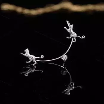 Персонализированная вешалка для кошачьих ушей без отверстий для ушей, зажимы для ушей для женщин, новый модный и популярный дизайн, зажим для ушей