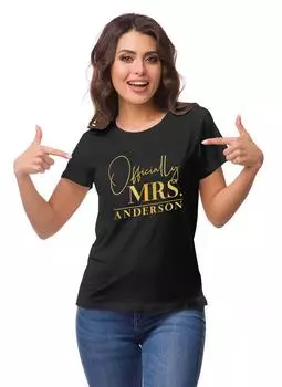Персонализированная женская футболка Inkdotpot официально объявила о свадьбе миссис S малиновый