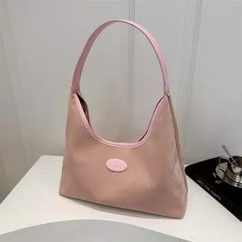 Персонализированная женская сумка для поездок на работу 2024 года, новая модная корейская версия, сумка-тоут, повседневная сумка большой вместимости через плечо подмышкой чёрный