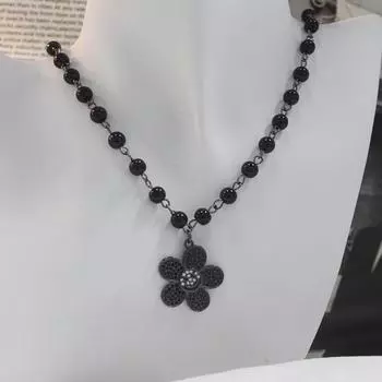 Персонализированное цветочное хип-хоп ожерелье бренда Mihmily, нишевый дизайн