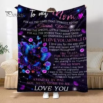 Персонализированное фланелевое одеяло для объятий, подарок лучшему другу, теплые пожелания, одеяло для дома, автомобиля, офиса, роскошное комфортное одеяло, всесезонное одеяло из микрофибры S