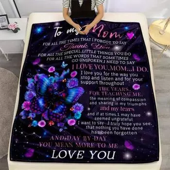 Персонализированное фланелевое одеяло для объятий, подарок лучшему другу, теплые пожелания, одеяло для дома и автомобиля S