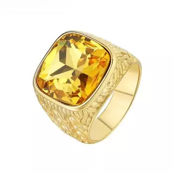 Персонализированное, модное, простое мужское кольцо с золотыми драгоценными камнями и ювелирными изделиями 7
