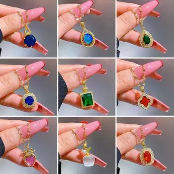 Персонализированное модное женское ожерелье, оригинальный дизайн, подвеска, женское ожерелье, минималистское ожерелье