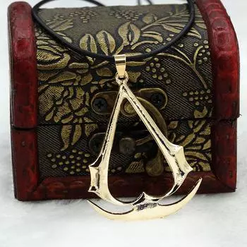 Персонализированное ожерелье Assassin s Creed, ожерелье из аниме-бутика, модные женские аксессуары ADM серебряный