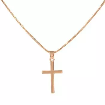 Персонализированное ожерелье-цепочка с крестом на ключице, модное мужское и женское ожерелье-свитер в стиле хип-хоп с подвеской