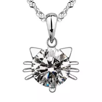 Персонализированное ожерелье с подвеской в виде кошки-эльфа, короткая женская цепочка на ключицу, милые женские украшения