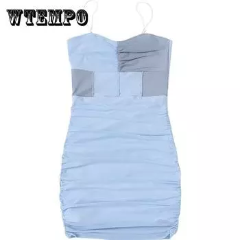 Персонализированное платье на подтяжках по цвету, женское тонкое изящное праздничное платье с тонкой талией и складками M