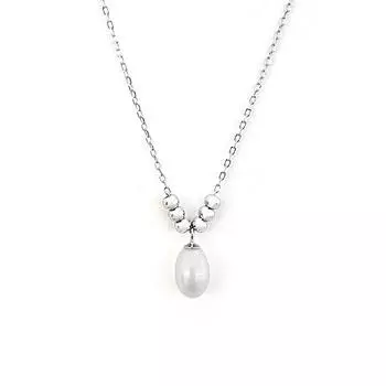 Персонализированное жемчужное ожерелье для женщин, простое и модное французское универсальное колье на ключицу для поездок на работу