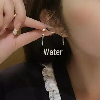 Персонализированные длинные серьги-кисточки с бантом — милый, элегантный, сказочный дизайн Long Tassel Bow Earrings