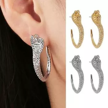 Персонализированные геометрические серьги. Простые линейные серьги-змеи. Маленькие серьги-змеи для женщин. серебряный