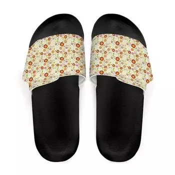 Персонализированные индивидуальные тапочки для мужчин и женщин, скользящие домашние новые тапочки для домашнего использования 36 чёрный