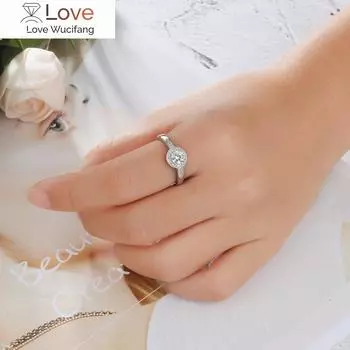 Персонализированные кольца-солитер, обручальные кольца из стерлингового серебра 925 пробы для женщин 8