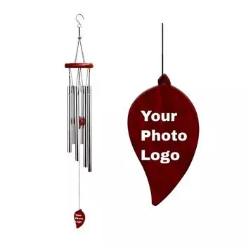 Персонализированные колокольчики, индивидуальные колокольчики для внутреннего и наружного оформления патио, крыльца, садового декора, подарка для женщин, мужчин, любимых One size красный