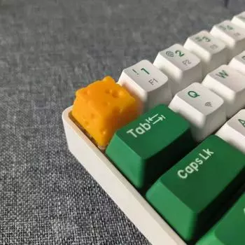 Персонализированные колпачки для клавиш «Сделай сам», милые резиновые механические колпачки для клавиш для гурманов, универсальные одинарные колпачки для клавиш Тома и Джерри, поперечно-осевые чёрный