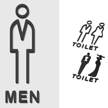 персонализированные креативные дверные таблички, туалетная вывеска, вывеска, домашний декор, табличка из акрила 25x8.5cm