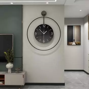 Персонализированные креативные настенные часы для гостиной, фон для входа, декоративные настенные часы для дома, современные минималистские художественные часы