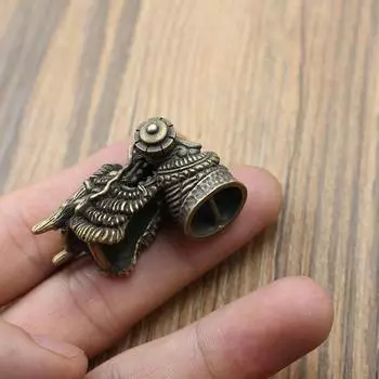 Персонализированные латунные браслеты для пар, аксессуары для самостоятельного изготовления, латунный зонтик, веревка, нож, кулон, веревка, ювелирное изделие, кулон, винтажная пряжка в виде хвоста 4.4x2.5x1.5cm