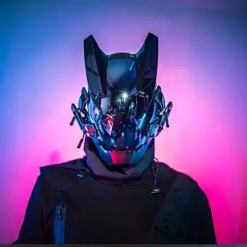 Персонализированные механические научно-фантастические маски в стиле панк, косплей, вечерние подарки на Хэллоуин, музыкальный фестиваль Black