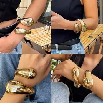 Персонализированные металлические браслеты нестандартная цепочка на руку модный каплевидный весенний браслет для вечеринки Style 4