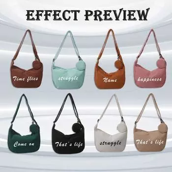 Персонализированные модели вышивки Сумка для матери и сына Корейская версия сумки через плечо Сумка через плечо Два комплекта однотонных изделий One Size