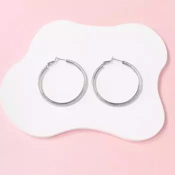 Персонализированные модные матовые круглые серьги для женщин, высококачественные круглые большие серьги, простые легкие роскошные серьги