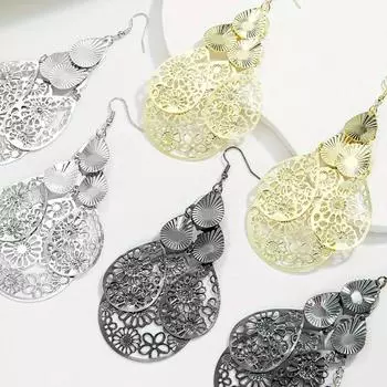 Персонализированные модные серьги с кисточками, длинные серьги, ювелирные изделия серый