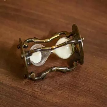 Персонализированные песочные часы/песочные часы из цельной латуни и дерева с гравировкой