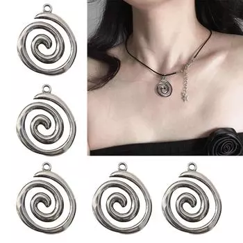 Персонализированные принадлежности для подвесок в виде ожерелья, элегантные украшения в виде вихря, стильные аксессуары для рукоделия, изготовление ювелирных изделий в виде ожерелья розового золота