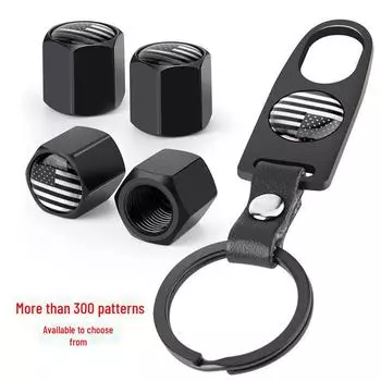 Персонализированные противоугонные колпачки для автомобильных шин с кожаной пряжкой 4 hats