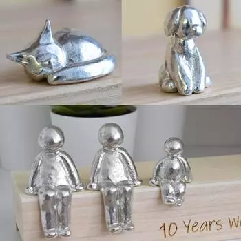Персонализированные семейные украшения из смолы на годовщину, идея скульптуры на годовщину, подарки, креативные