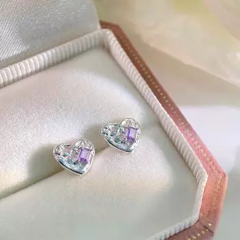 Персонализированные серьги Gentle Style Folds Love для женщин с нишевым дизайном Sweet Cool Style Earrings