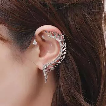 Персонализированные серьги-клипсы с цирконием S925, серебро для женщин