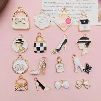 Персонализированные серьги-подвески с тенями для век и духами и комплект аксессуаров для волос