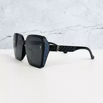 Персонализированные сетчатые солнцезащитные очки Old Temple для мужчин и женщин, трендовые очки, поляризованные, ретро, с большой оправой