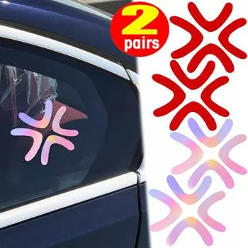 Персонализированные светоотражающие наклейки для автомобилей Наклейки на электромобили Окна Зеркала заднего вида Бампер Декоративные наклейки Автомобильные аксессуары 1pc