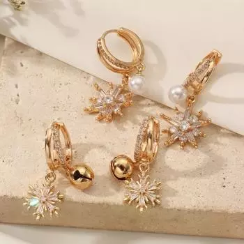 Персонализированные висячие серьги для женщин 2025 г. Новые модные серьги-подвески из циркония Ювелирные изделия для свадебной вечеринки Аксессуары