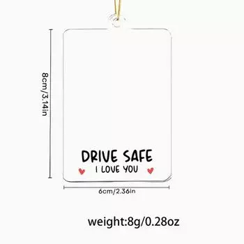 Персонализированный автомобильный кулон с фото, акриловый безопасного вождения, я люблю тебя , персонализированные подарки на годовщину и свадьбу, декор для семейной комнаты, офиса, подарки на День святого Валентина 8cm