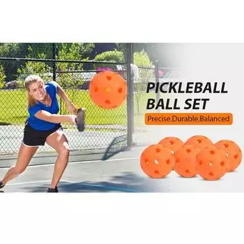 Персонализированный индивидуальный пиклбол открытый пиклбол 40 отверстий для помещений и улицы 26 отверстий пластиковый литьевой мяч One Size