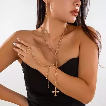 Персонализированный комплект ожерелий в форме буквы Y со стразами, цепочка на ключицу из сплава, устойчивого к холодному ветру