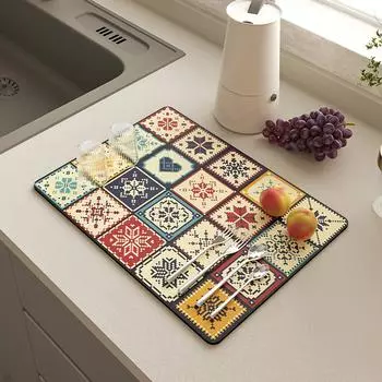 Персонализированный коврик для контроля воды, многоцелевые коврики против плесени для палочек и мисок 30x40cm