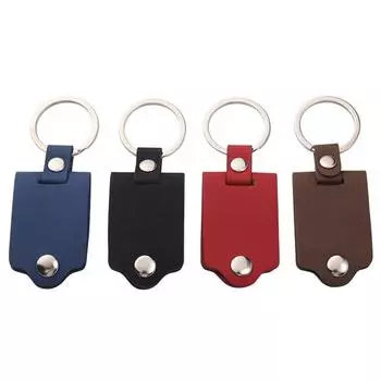 Персонализированный кожаный брелок для ключей с фотографией, именем, датой, автомобильные брелоки, индивидуальный фотобрелок чёрный